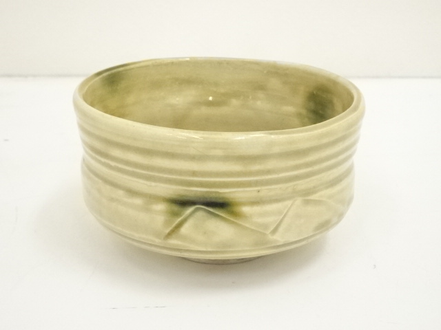 JAPANESE TEA CEREMONY / ORIBE TEA BOWL CHAWAN / ARTISAN WORK